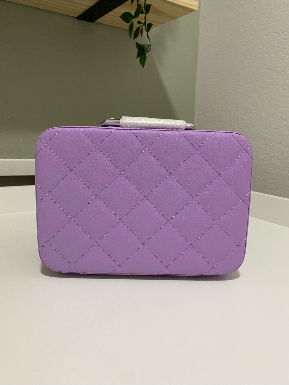 Privata Quilted Lavender Cosmetic Case